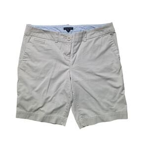 Tommy Hilfiger Chino Shorts Women’s Size 10 Beige Casual Cotton